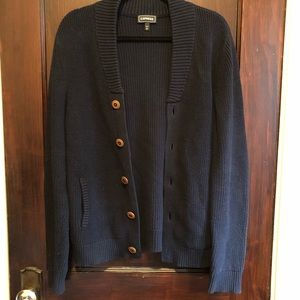 Express Men’s sz Med Navy Blue Cardigan